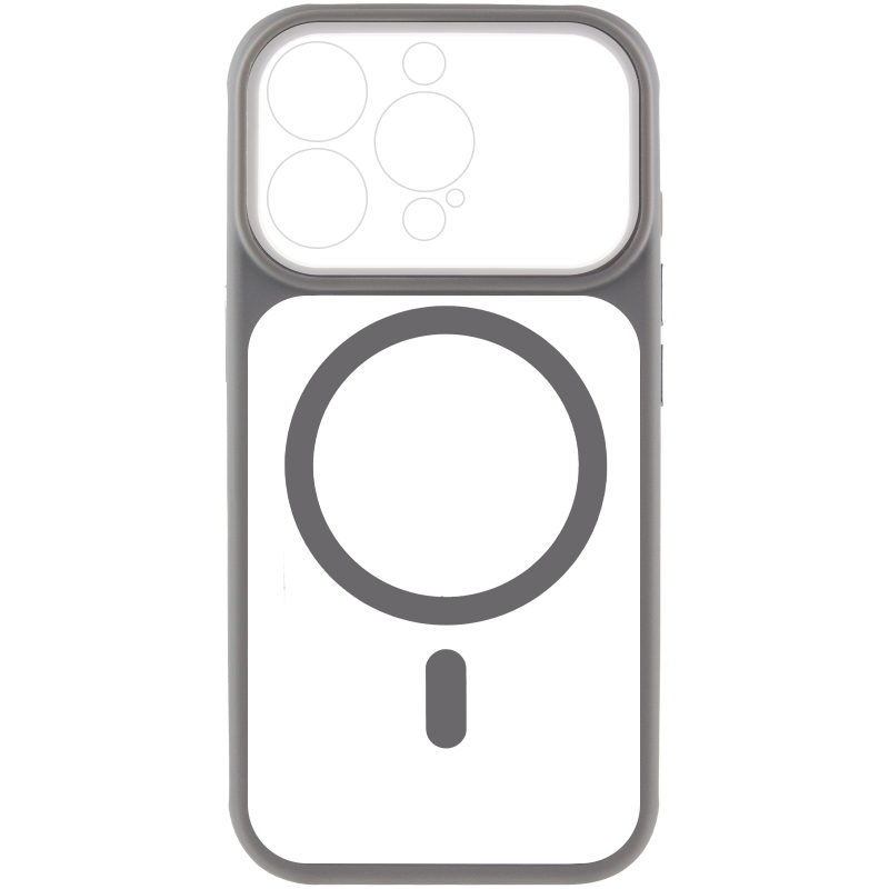 Чохол TPU + PC GETMAN Moon Clear with Magnetic Fit для Apple iPhone 15 Pro Max (6.7″)