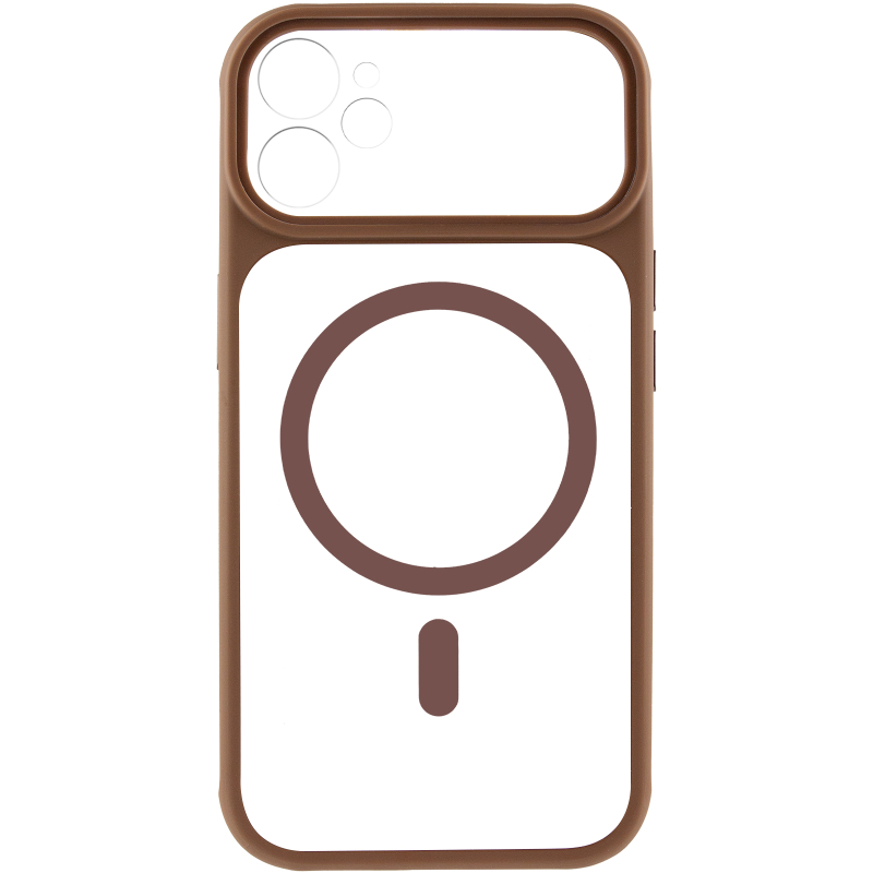 Чохол TPU + PC GETMAN Moon Clear with Magnetic Fit для Apple iPhone 12 (6.1″)