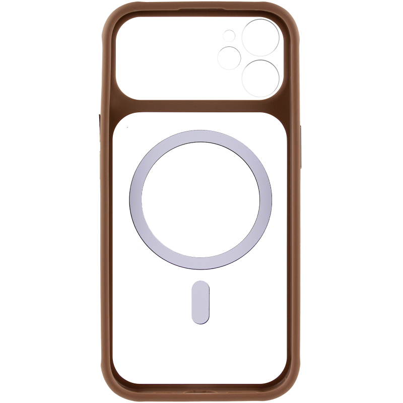 Чохол TPU + PC GETMAN Moon Clear with Magnetic Fit для Apple iPhone 12 (6.1″)