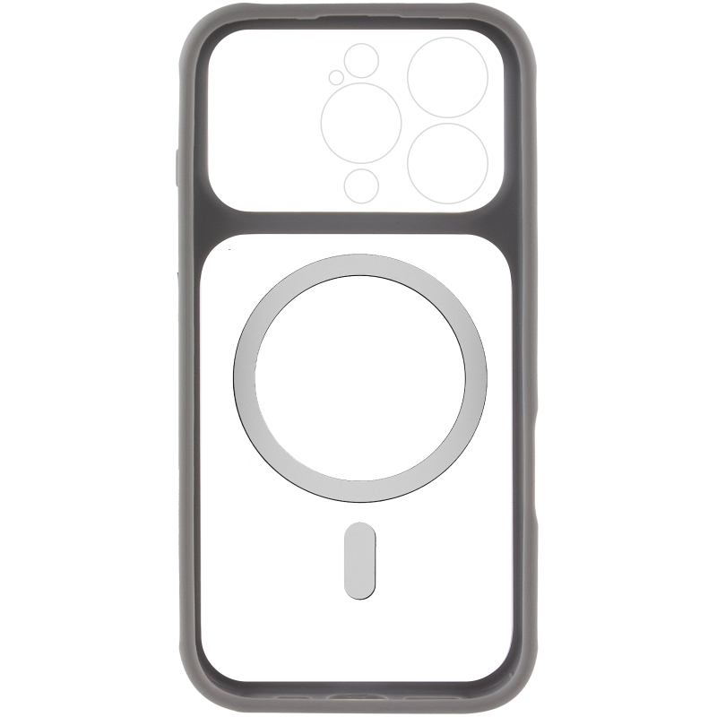 Чохол TPU + PC GETMAN Moon Clear with Magnetic Fit для Apple iPhone 16 Pro (6.3″)