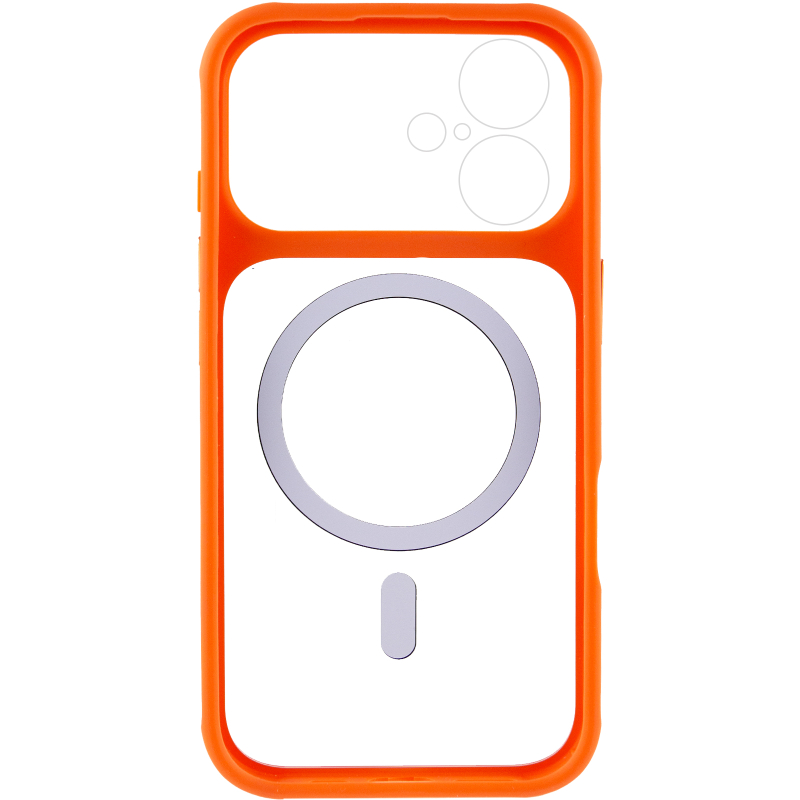Чохол TPU + PC GETMAN Moon Clear with Magnetic Fit для Apple iPhone 17 (6.3″)