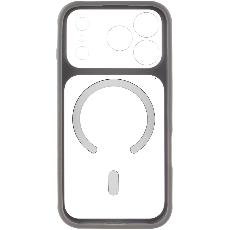 Чохол TPU + PC GETMAN Moon Clear with Magnetic Fit для Apple iPhone 17 Pro (6.3″)