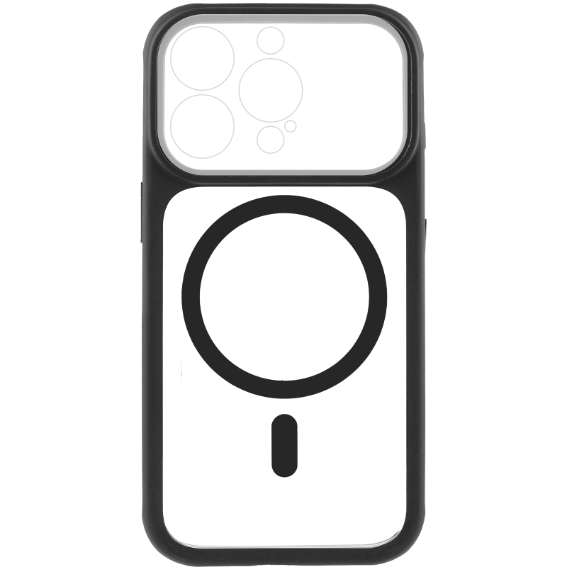 Чохол TPU + PC GETMAN Moon Clear with Magnetic Fit для Apple iPhone 14 Pro Max (6.7″)