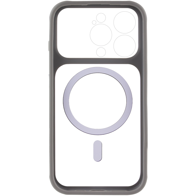 Чохол TPU + PC GETMAN Moon Clear with Magnetic Fit для Apple iPhone 15 Pro Max (6.7″)