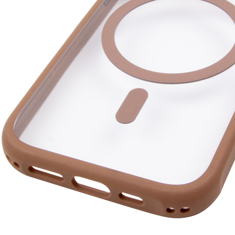 Чохол TPU + PC GETMAN Moon Clear with Magnetic Fit для Apple iPhone 15 (6.1″)