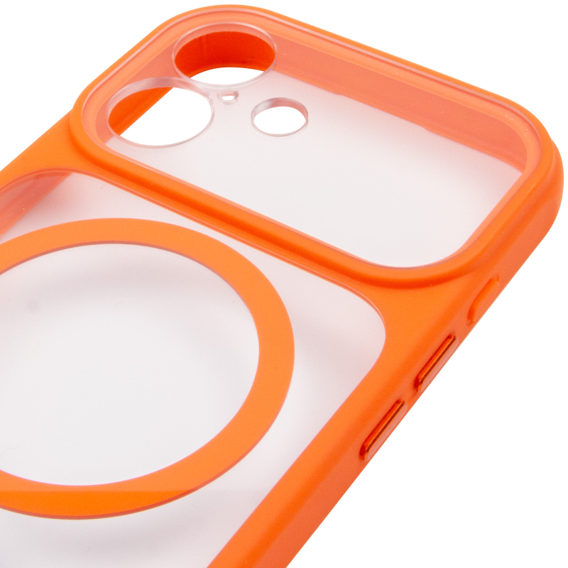 Чохол TPU + PC GETMAN Moon Clear with Magnetic Fit для Apple iPhone 17 (6.3″)