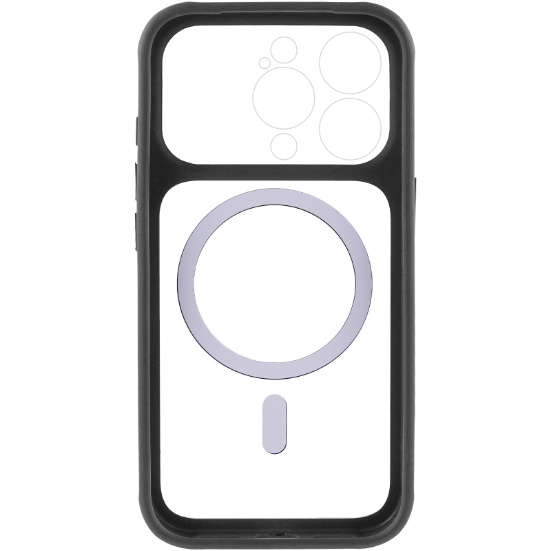 Чохол TPU + PC GETMAN Moon Clear with Magnetic Fit для Apple iPhone 14 Pro Max (6.7″)