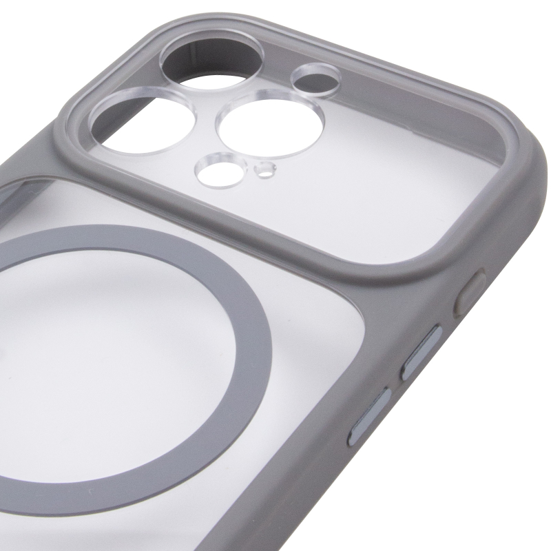 Чохол TPU + PC GETMAN Moon Clear with Magnetic Fit для Apple iPhone 16 Pro (6.3″)