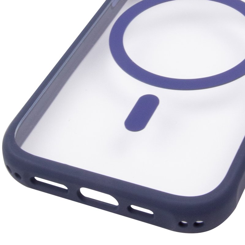 Чохол TPU + PC GETMAN Moon Clear with Magnetic Fit для Apple iPhone 16 (6.1″)