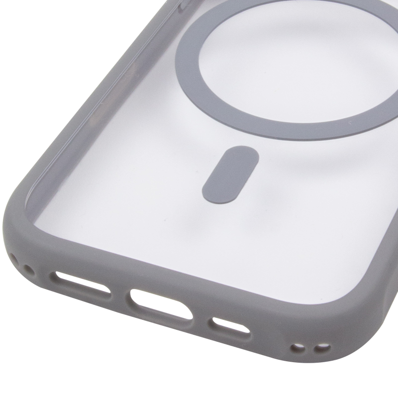 Чохол TPU + PC GETMAN Moon Clear with Magnetic Fit для Apple iPhone 16 Pro (6.3″)