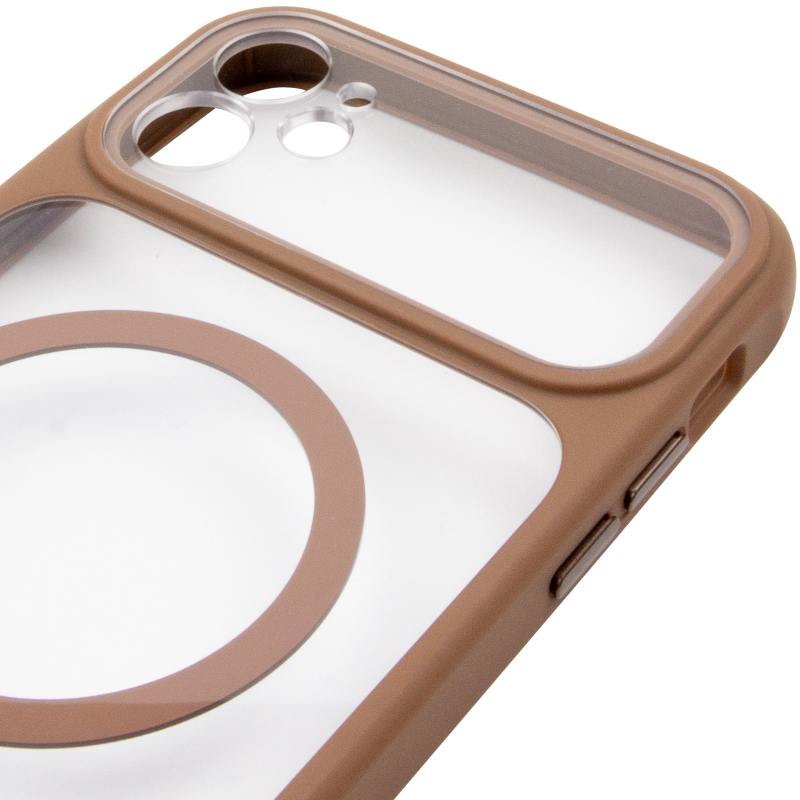 Чохол TPU + PC GETMAN Moon Clear with Magnetic Fit для Apple iPhone 12 (6.1″)
