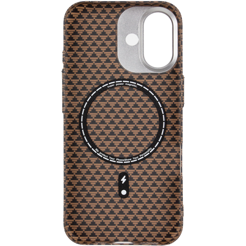 Чохол TPU + PC KVZV Triangular Pattern with Magnetic Fit для Apple iPhone 17 (6.3″)