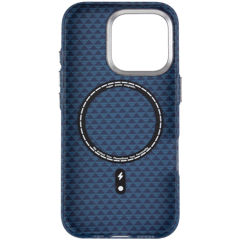 Чохол TPU + PC KVZV Triangular Pattern with Magnetic Fit для Apple iPhone 16 Pro (6.3″)