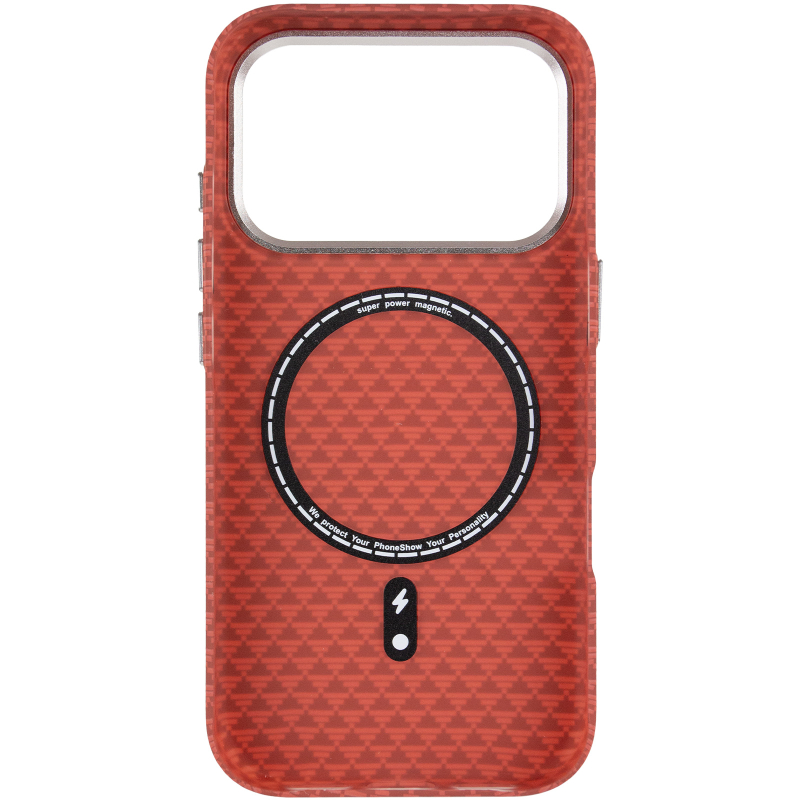Чохол TPU + PC KVZV Triangular Pattern with Magnetic Fit для Apple iPhone 17 Pro / 18 Pro (6.3″)