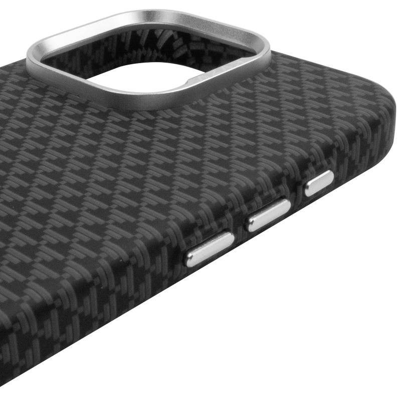 Чохол TPU + PC KVZV Triangular Pattern with Magnetic Fit для Apple iPhone 15 Pro (6.3″) Black