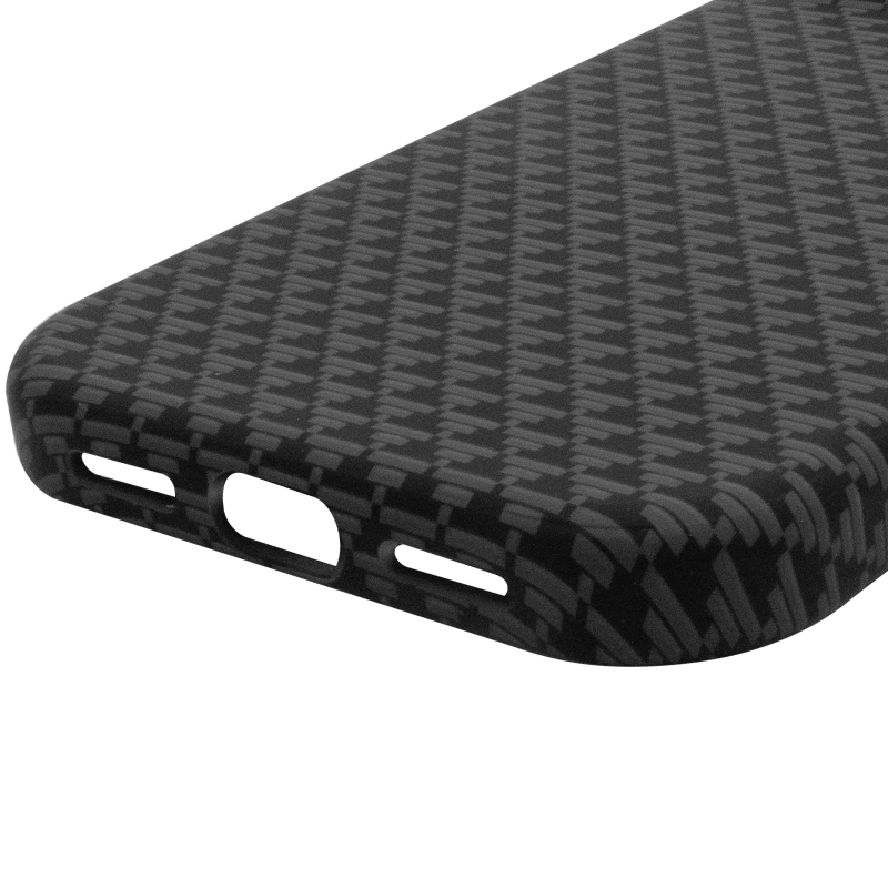 Чохол TPU + PC KVZV Triangular Pattern with Magnetic Fit для Apple iPhone 15 Pro (6.3″) Black