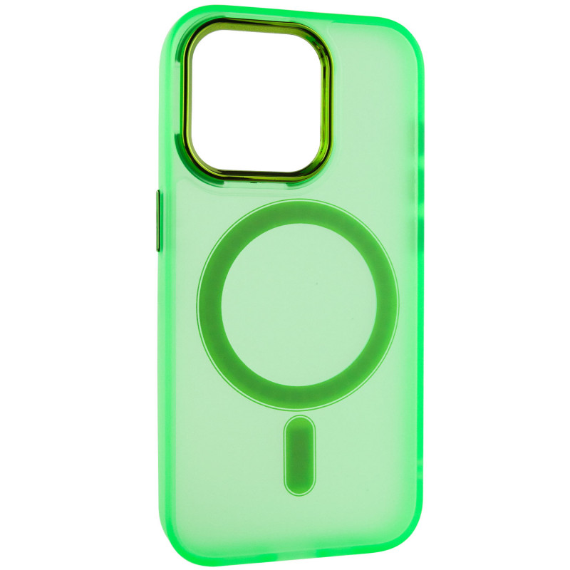Чохол TPU + PC Lily with Magnetic Fit для Apple iPhone 14 Pro Max (6.7″) Neon Green