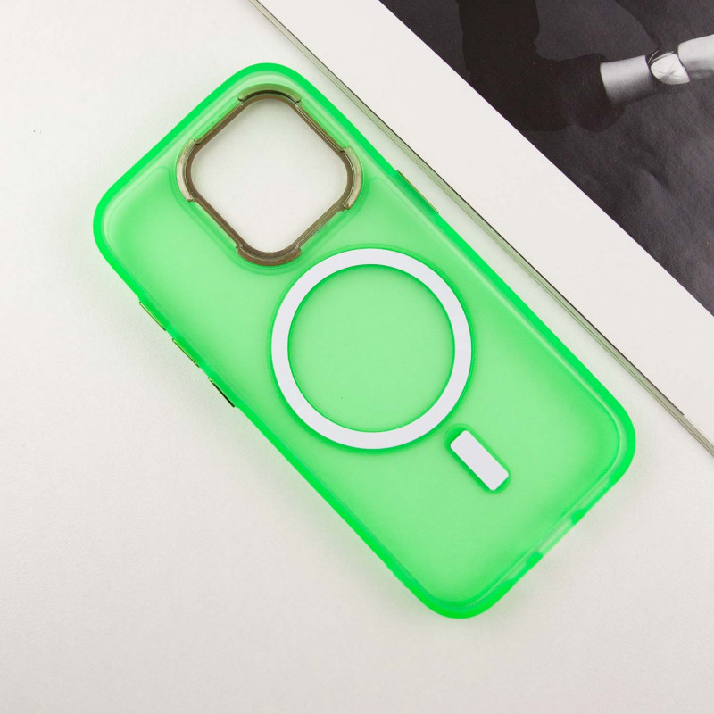 Чохол TPU + PC Lily with Magnetic Fit для Apple iPhone 14 Pro Max (6.7″) Neon Green
