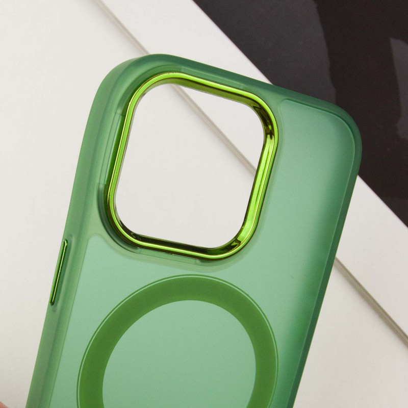 Чохол TPU + PC Lily with Magnetic Fit для Apple iPhone 15 Pro Max (6.7″) Army Green