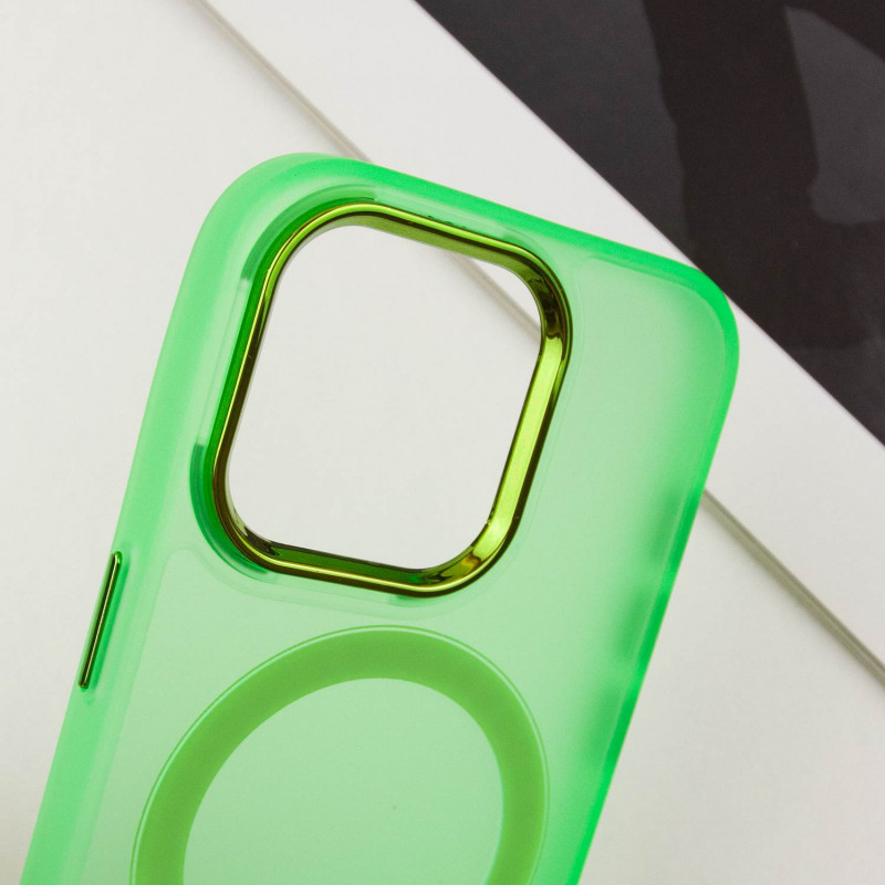 Чохол TPU + PC Lily with Magnetic Fit для Apple iPhone 14 Pro Max (6.7″) Neon Green