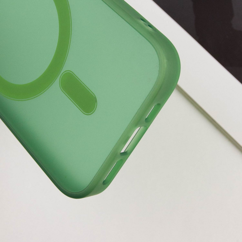 Чохол TPU + PC Lily with Magnetic Fit для Apple iPhone 15 Pro Max (6.7″) Army Green