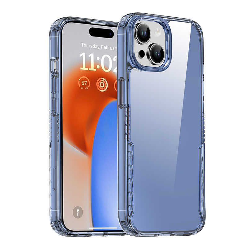 Чохол TPU + PC Multi-Color для Apple iPhone 15 Plus (6.7″) Blue
