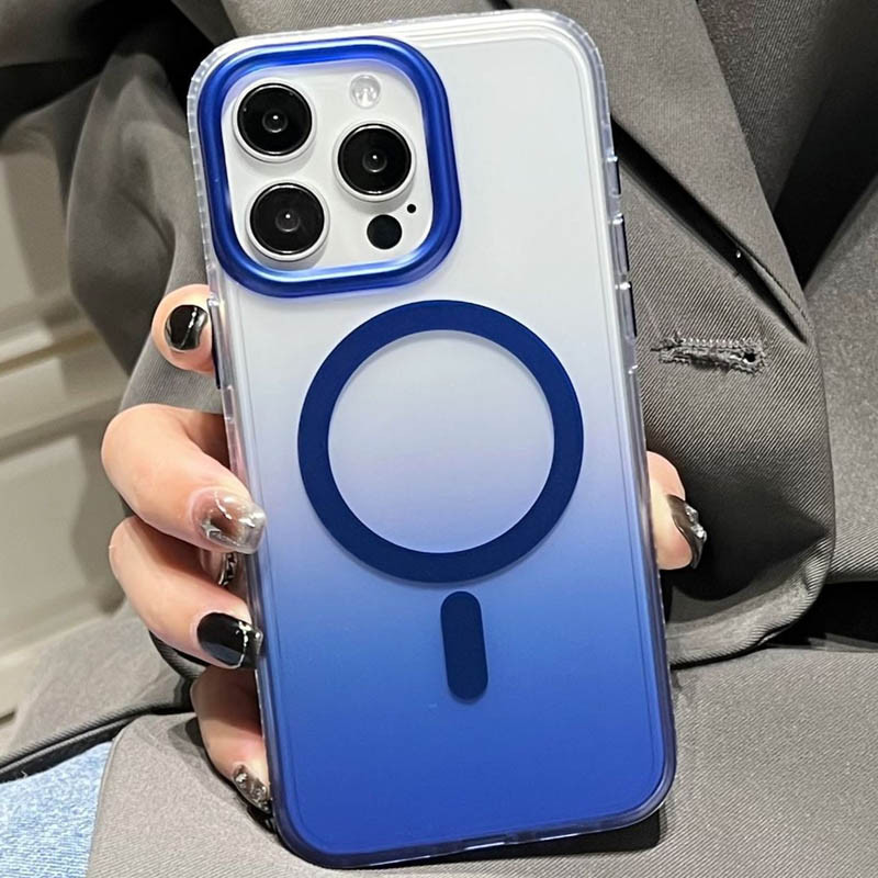 Чохол TPU + PC Shadow with Magnetic Fit для Apple iPhone 14 Pro Max (6.7″) Blue