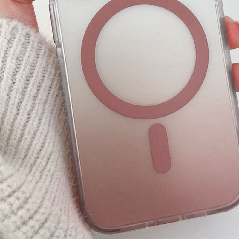 Чохол TPU + PC Shadow with Magnetic Fit для Apple iPhone 16 (6.1″) Rose Gold