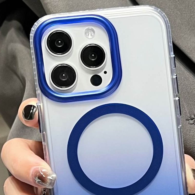 Чохол TPU + PC Shadow with Magnetic Fit для Apple iPhone 14 Pro Max (6.7″) Blue