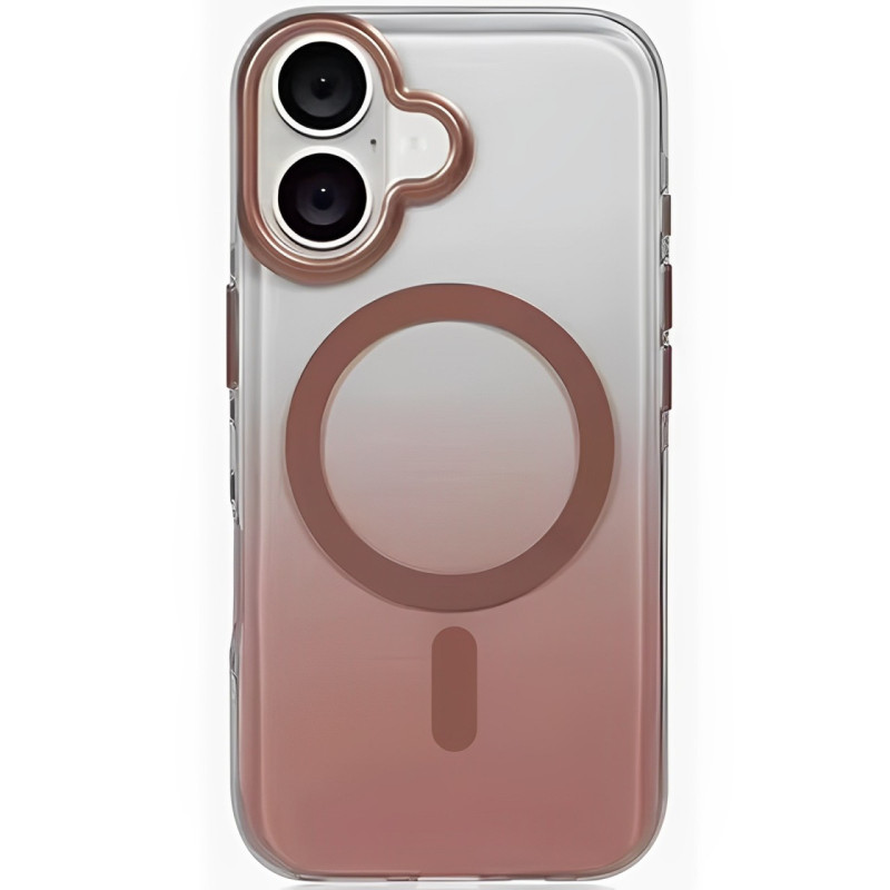 Чохол TPU + PC Shadow with Magnetic Fit для Apple iPhone 16 (6.1″) Rose Gold
