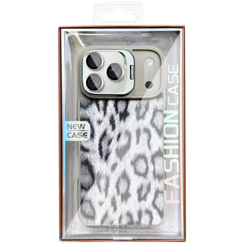 Чохол TPU + PC Wild Leopard with Magnetic Fit and Lens для Apple iPhone 17 Pro (6.3″) Grey