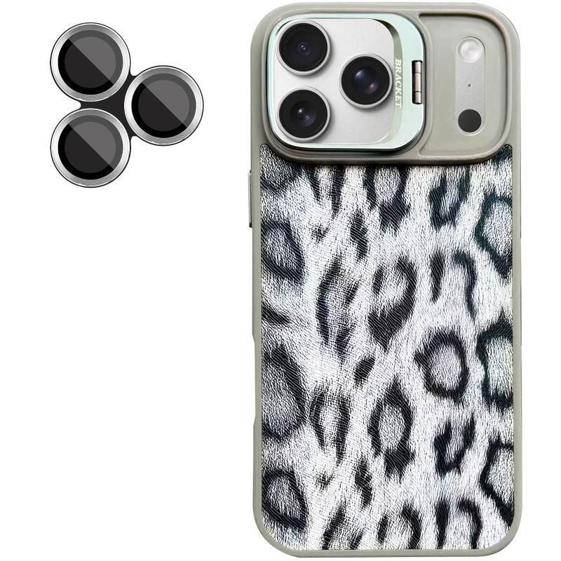 Чохол TPU + PC Wild Leopard with Magnetic Fit and Lens для Apple iPhone 17 Pro (6.3″) Grey