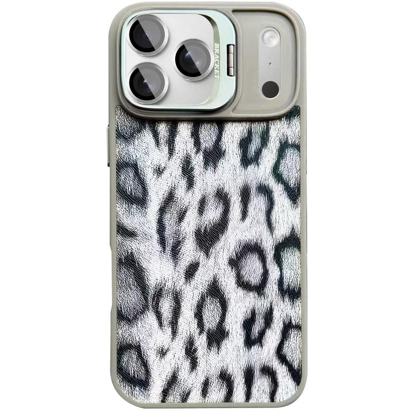 Чохол TPU + PC Wild Leopard with Magnetic Fit and Lens для Apple iPhone 17 Pro (6.3″) Grey