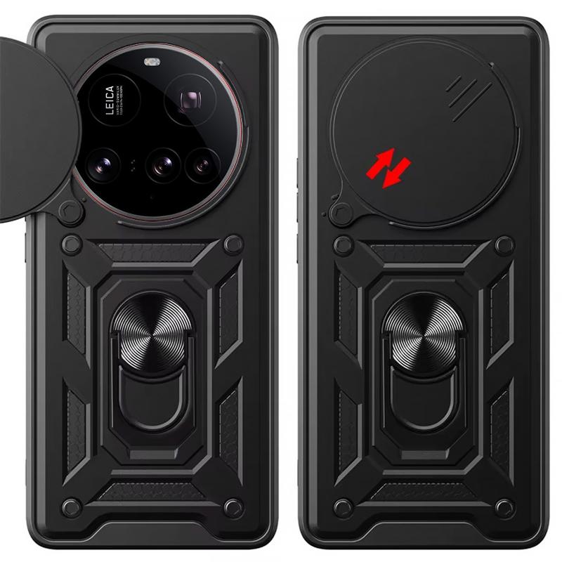 Чохол Ummi Camshield Serge Ring для Xiaomi 15 Ultra Чорний / Black