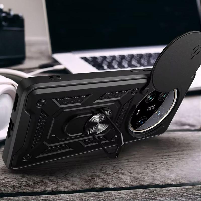 Чохол Ummi Camshield Serge Ring для Xiaomi 15 Ultra Чорний / Black