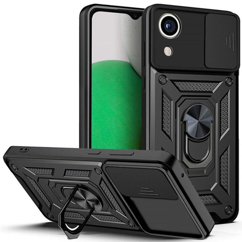 Чохол Ummi Camshield Serge Ring для Samsung Galaxy A03 Core Чорний / Black