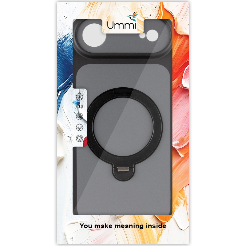 Чохол Ummi Full Camera with Magnetic Fit HQ Ring для Apple iPhone 17 Air (6.5") Black