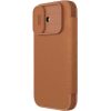 Шкіряний чохол-книжка Nillkin Qin Pro Camshield для Apple iPhone 17 (6.3") Brown