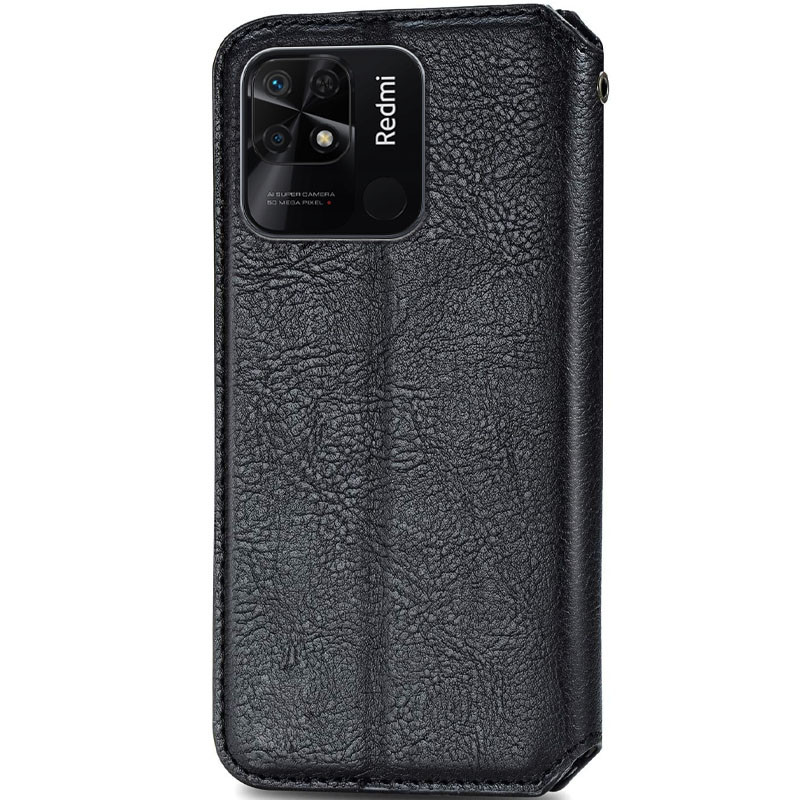 Шкіряний чохол-книжка GETMAN Cubic (PU) для Xiaomi Redmi 10C