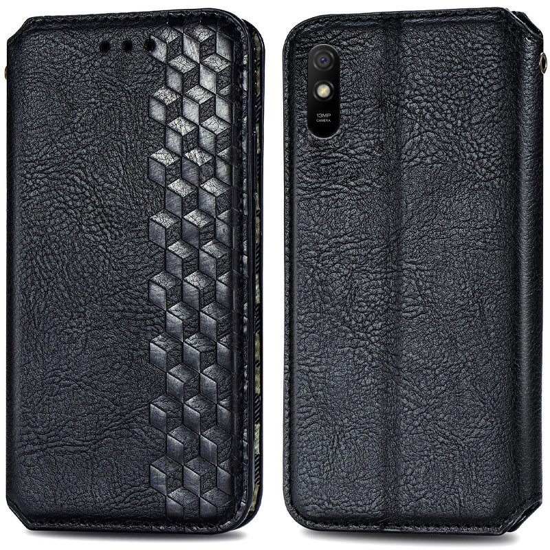 Шкіряний чохол-книжка GETMAN Cubic (PU) для Xiaomi Redmi 9 А