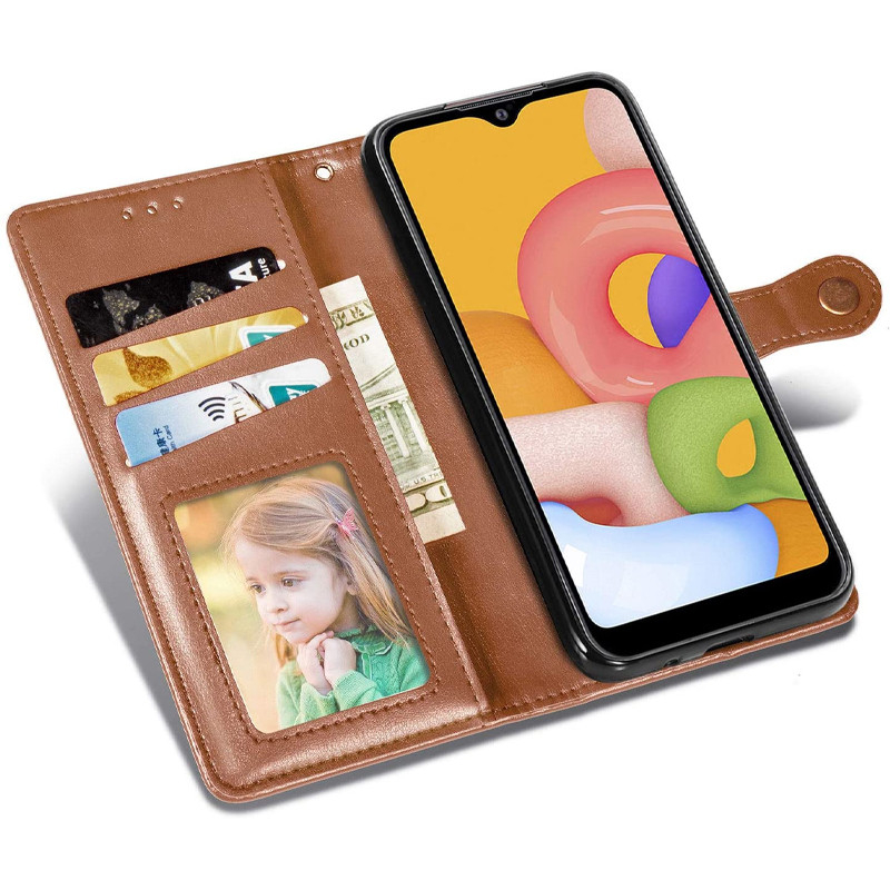 Шкіряний чохол-книжка GETMAN Gallant (PU) для Xiaomi Poco X5 Pro 5G / Redmi Note 12 Pro 5G Коричневий
