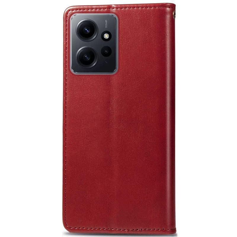 Шкіряний чохол-книжка GETMAN Gallant (PU) для Xiaomi Redmi Note 12 4G Червоний