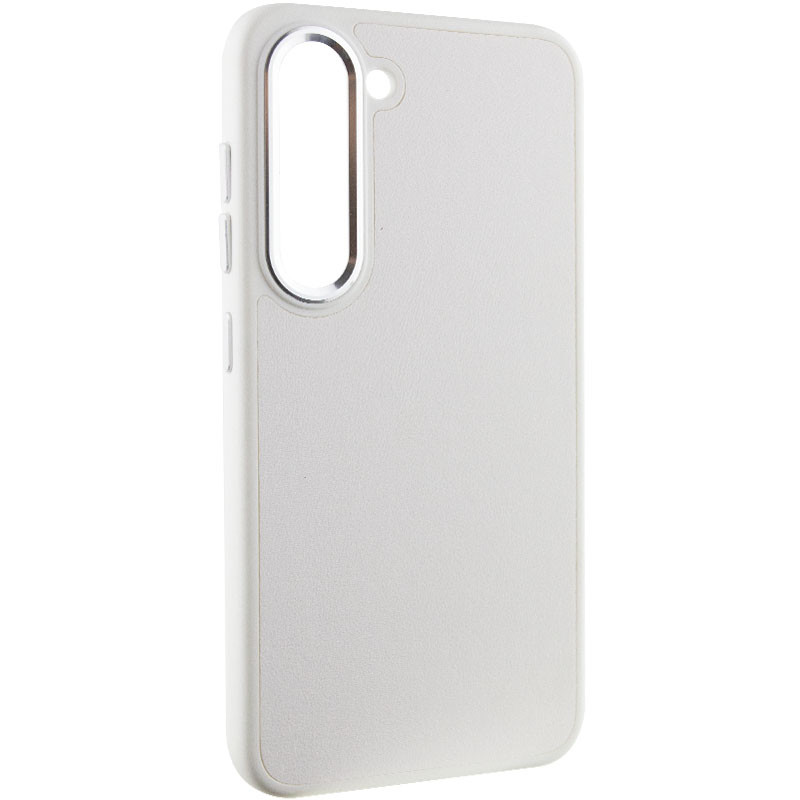 Шкіряний чохол Bonbon Leather Metal Style для Samsung Galaxy S23 + Білий / White