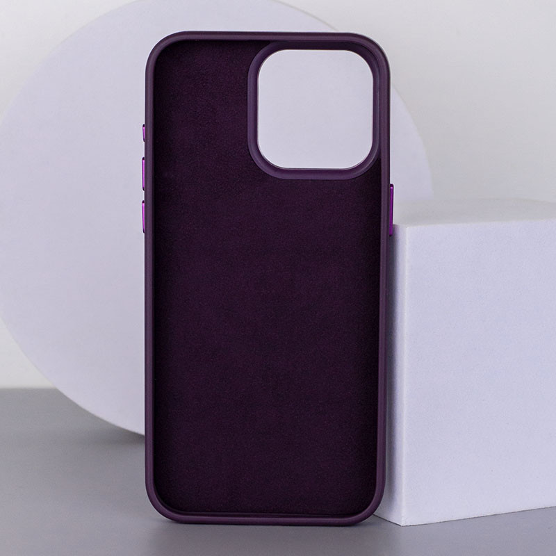 Шкіряний чохол Bonbon Leather Metal Style with Magnetic Fit для Apple iPhone 14 (6.1") Синій / Indigo