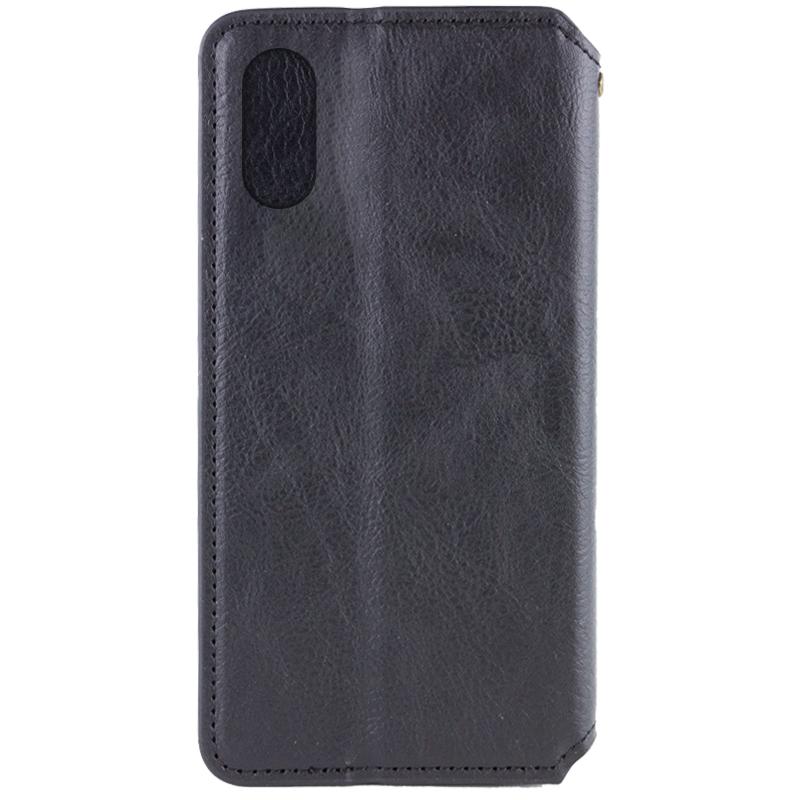 Шкіряний чохол-книжка GETMAN Cubic (PU) для Apple iPhone XS Max (6.5") Чорний