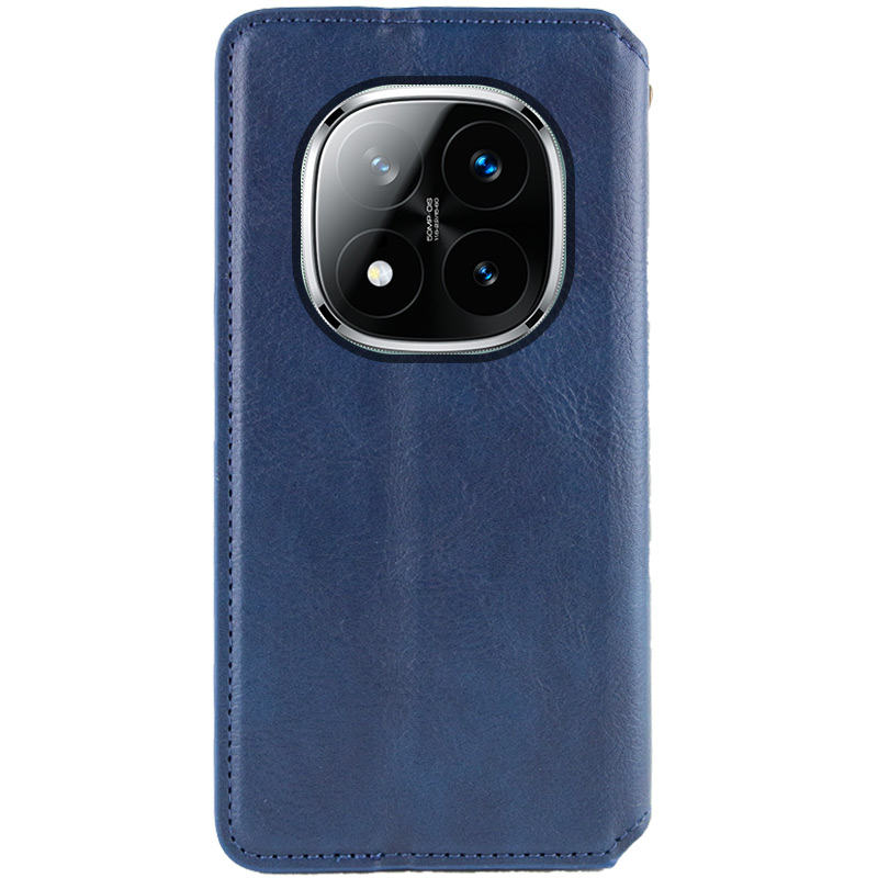 Шкіряний чохол-книжка GETMAN Cubic (PU) для Xiaomi Redmi Note 15 Pro + 5G Синій