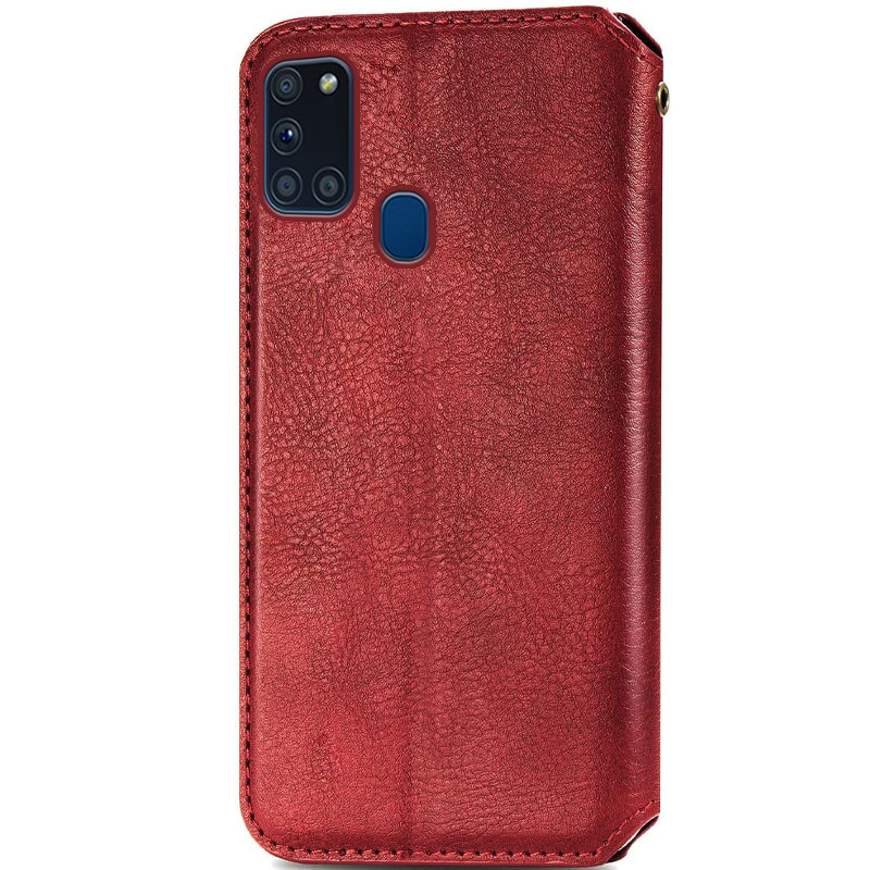 Шкіряний чохол-книжка GETMAN Cubic (PU) для Samsung Galaxy A21s