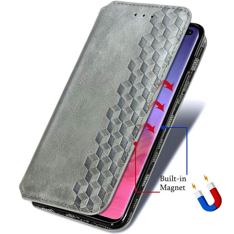 Шкіряний чохол-книжка GETMAN Cubic (PU) для Samsung Galaxy S21 FE