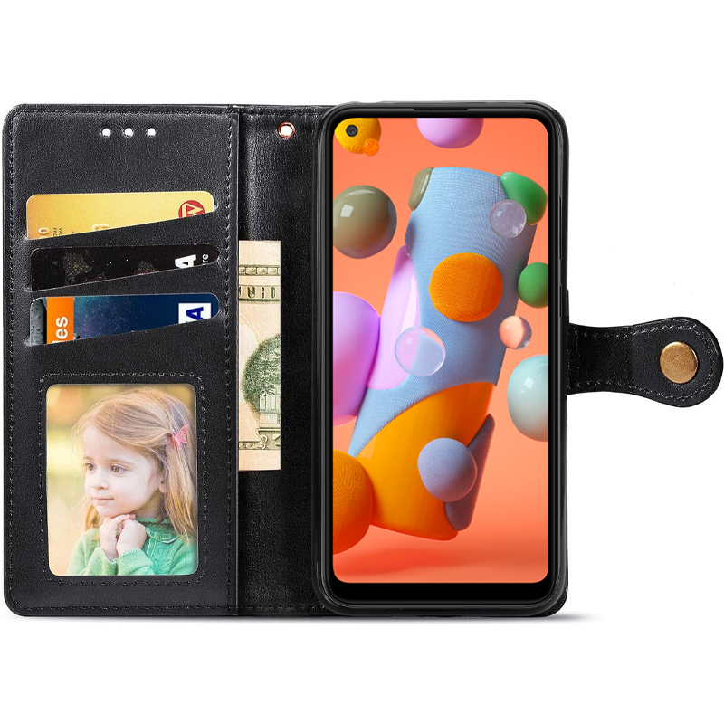 Шкіряний чохол-книжка GETMAN Gallant (PU) для Samsung Galaxy A11