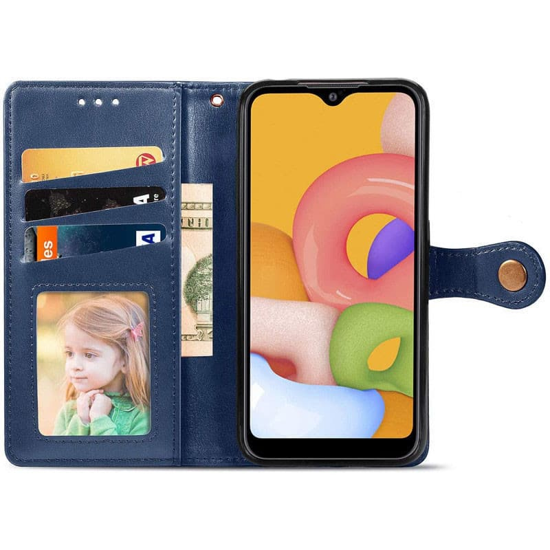 Шкіряний чохол-книжка GETMAN Gallant (PU) для Xiaomi Redmi 5 Plus / Redmi Note 5 (Single Camera) Синій